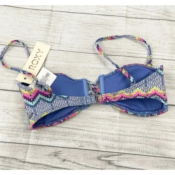 ROXY NWT Sunset Bandeau Bikini Top - Picture 6 of 6